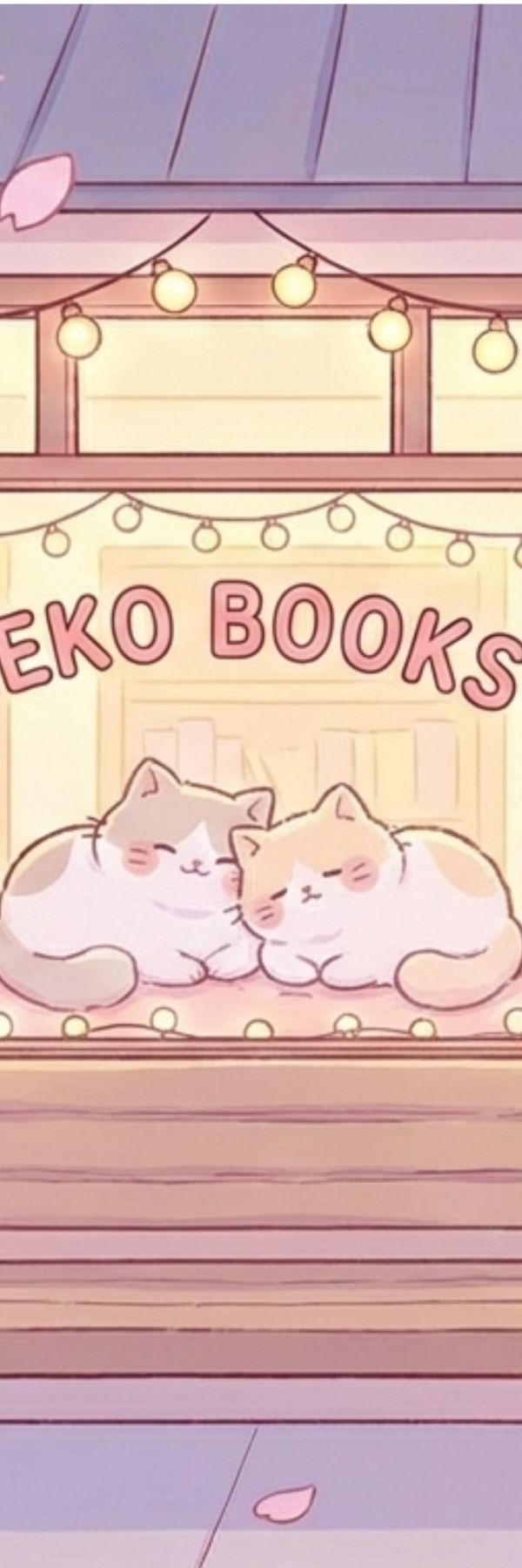 Neko Book store nap bookmark